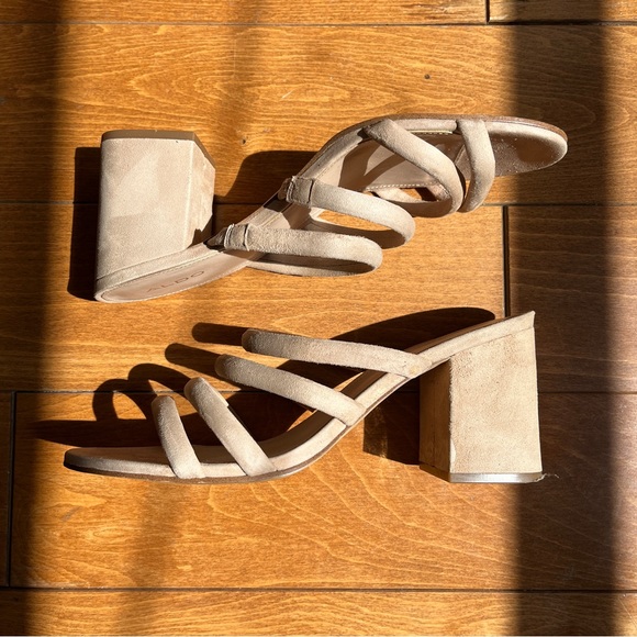 Strappy Suede Sandals - Picture 3 of 6